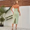 Green dress knitted dress 4