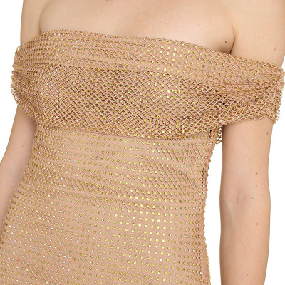 One shoulder sequined maxi dress 3