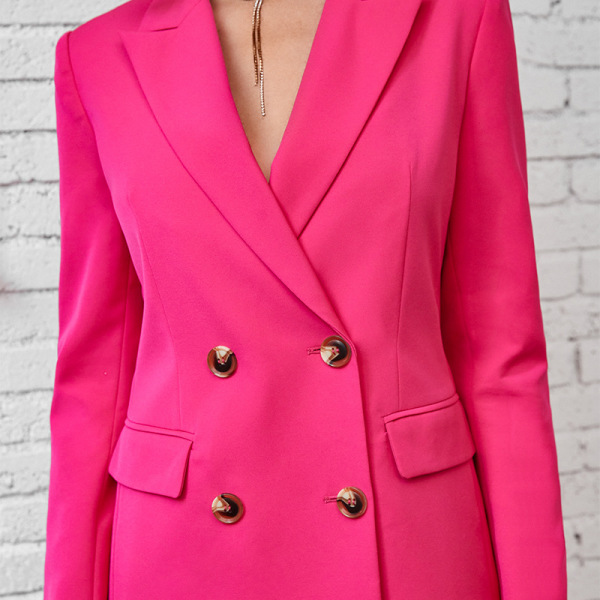 Pink Temperament Tube Top Jumpsuit Two-piece Set 6