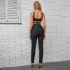 Black cross bodysuit set 17