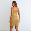 Yellow fringe fashion skirt 23