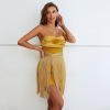 Yellow fringe fashion skirt 23