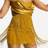 Yellow fringe fashion skirt 23