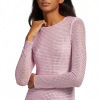 Slim Fit Pink Sequin Shoulder Padded Dress 55