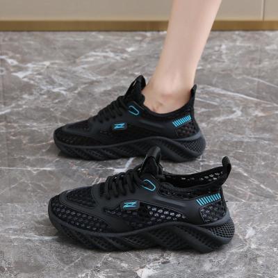 Women Ultra Breathable Hollow Mesh Thick Sole Sneakers