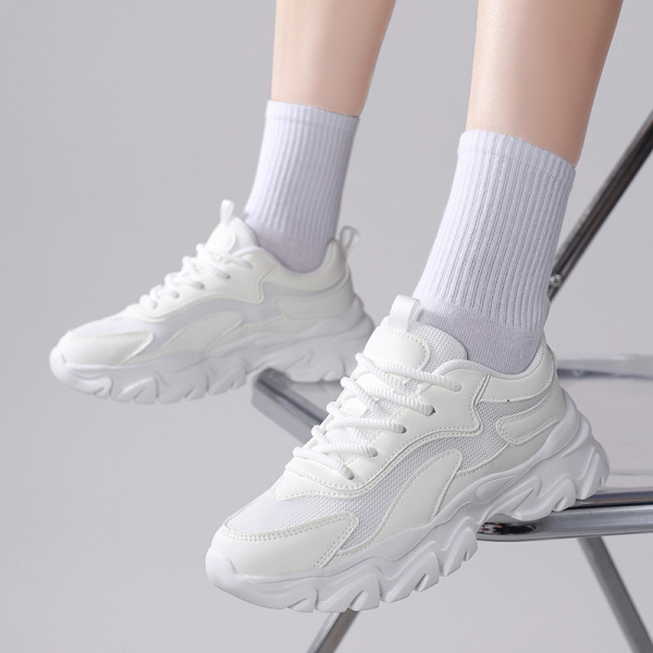 Women Fashion Chunky Thick Sole Casual Sneakers
