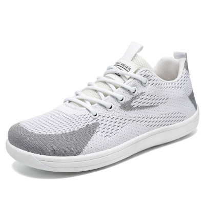 Women Breathable Knit Lace Up Casual Walking Shoes