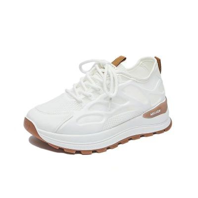Women Hollow Mesh Breathable White Casual Sneakers