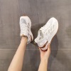 Women Hollow Mesh Breathable White Casual Sneakers