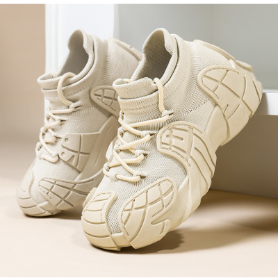 Women Knit Sock Style Chunky Retro Sneakers